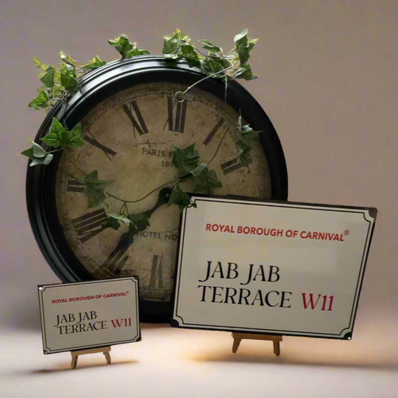 Tings - We On De Road - Jab Jab Terrace - Large Street Sign