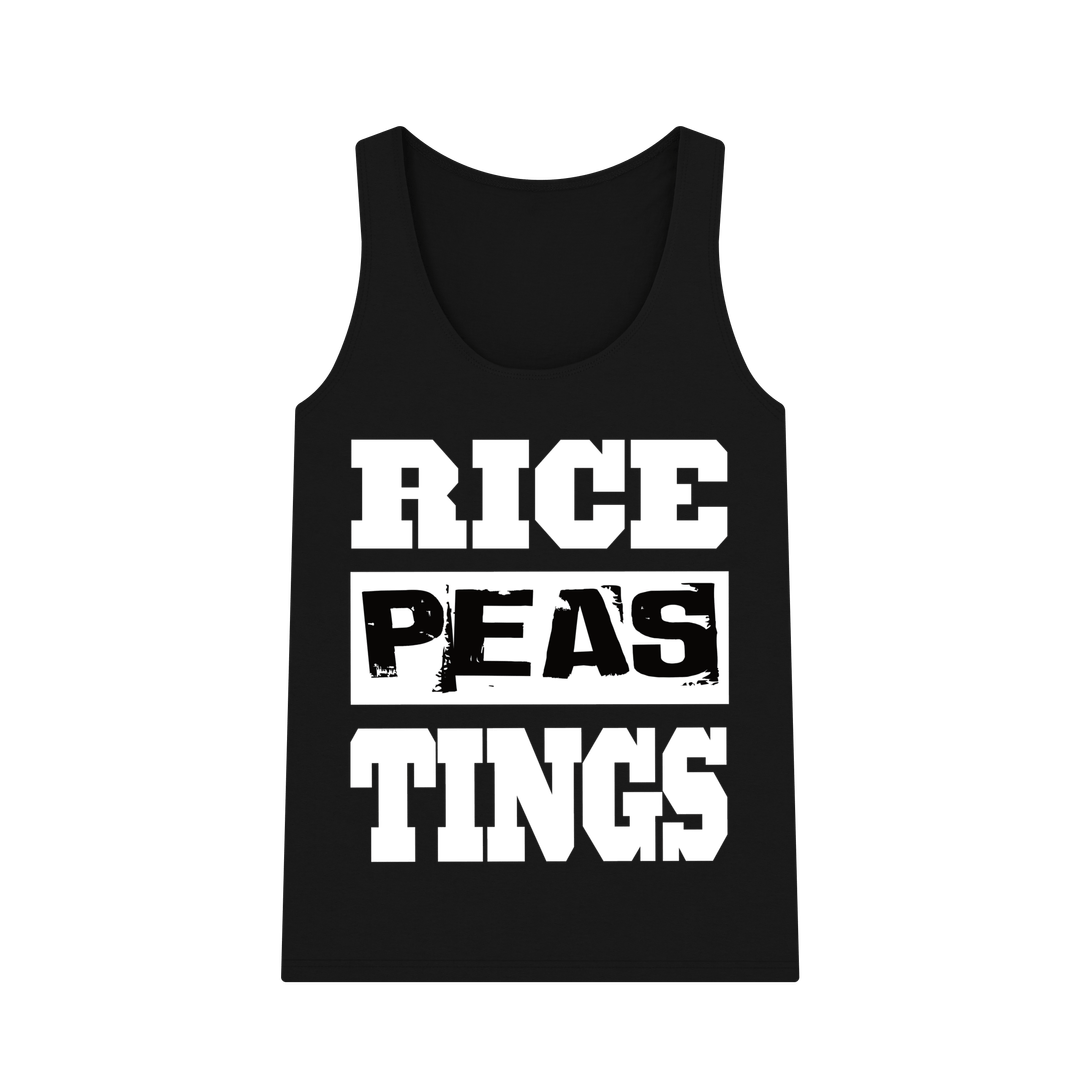 Black Women\u2019s tank top - Rice, Peas, Tings