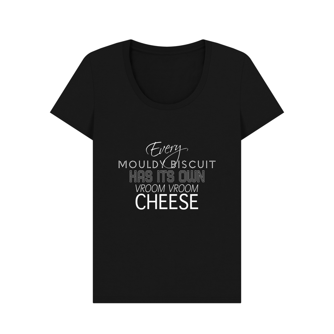 Black Women\u2019s cotton t-shirt - Every Mouldy Biscuit