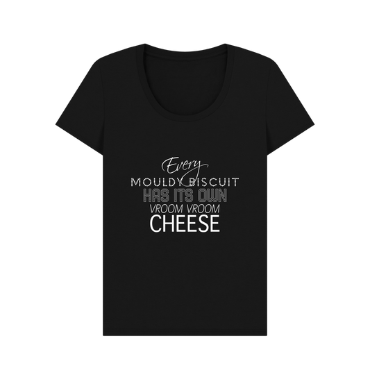 Black Women\u2019s cotton t-shirt - Every Mouldy Biscuit