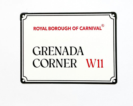 Decorative Carnival Street Signs - Grenada Corner