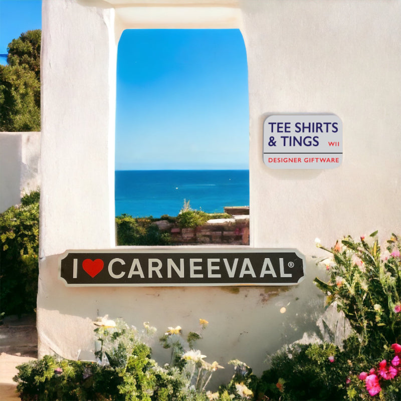 ILC metal sign on a white wall - vista view and TS&Ts logo