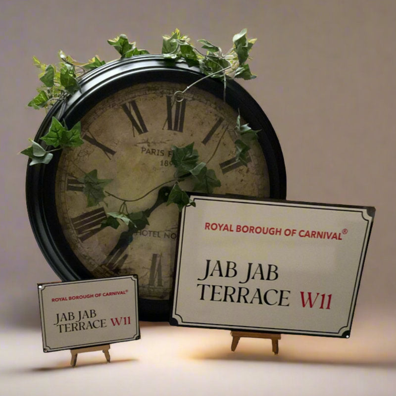 Decorative Carnival Street Signs - Jab Jab Terrace