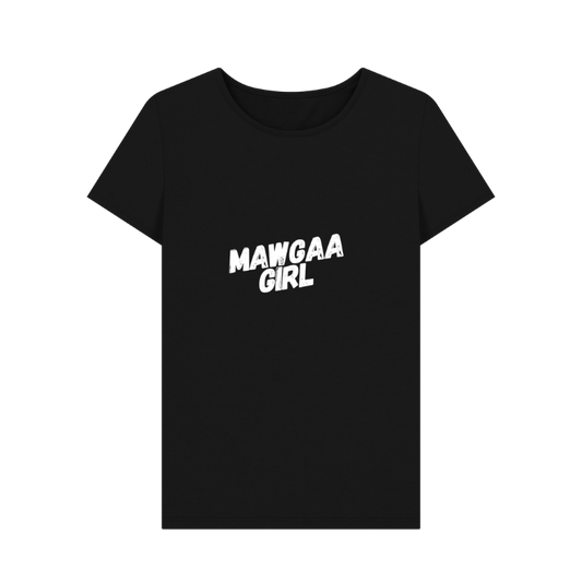 Black Women\u2019s cotton t-shirt  - Mawgaa Girl