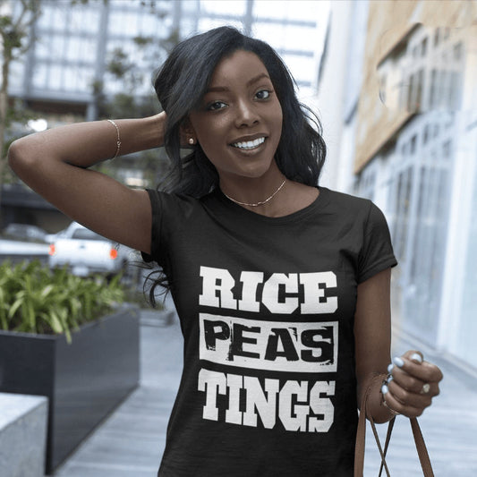 Women’s t-shirt - crew neck - Rice, Peas, Tings
