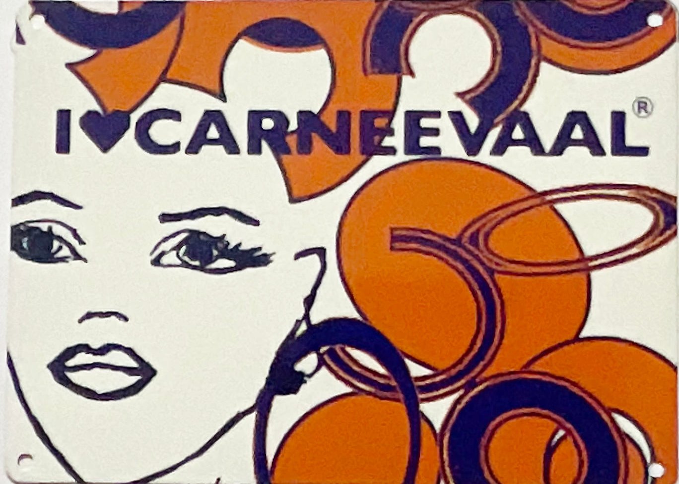 Decorative Carnival Art Signs - Tangerine