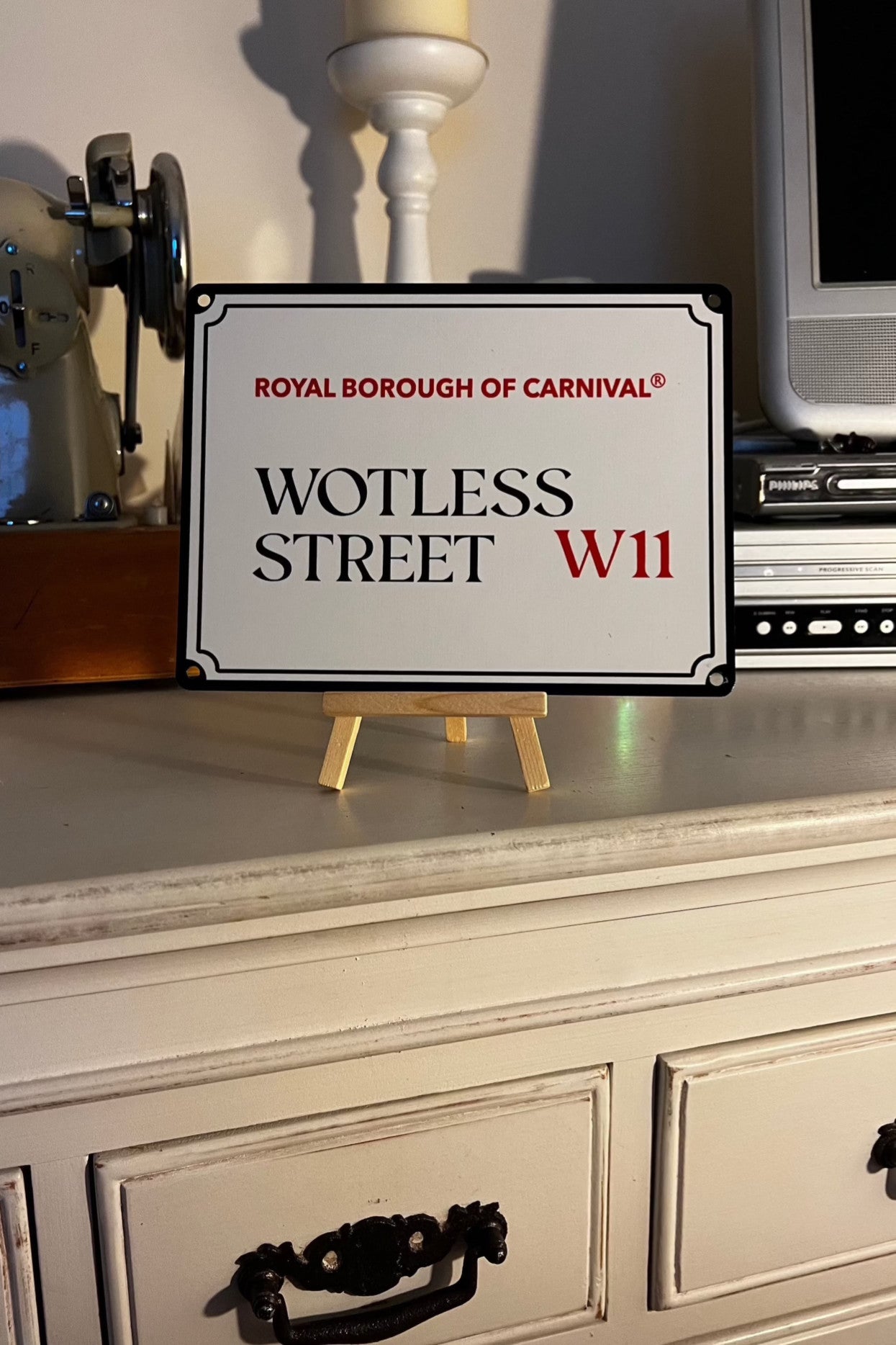 Decorative Carnival Street Signs - Wotless Street