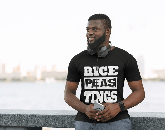 Men’s t-shirt - Rice, Peas, Tings